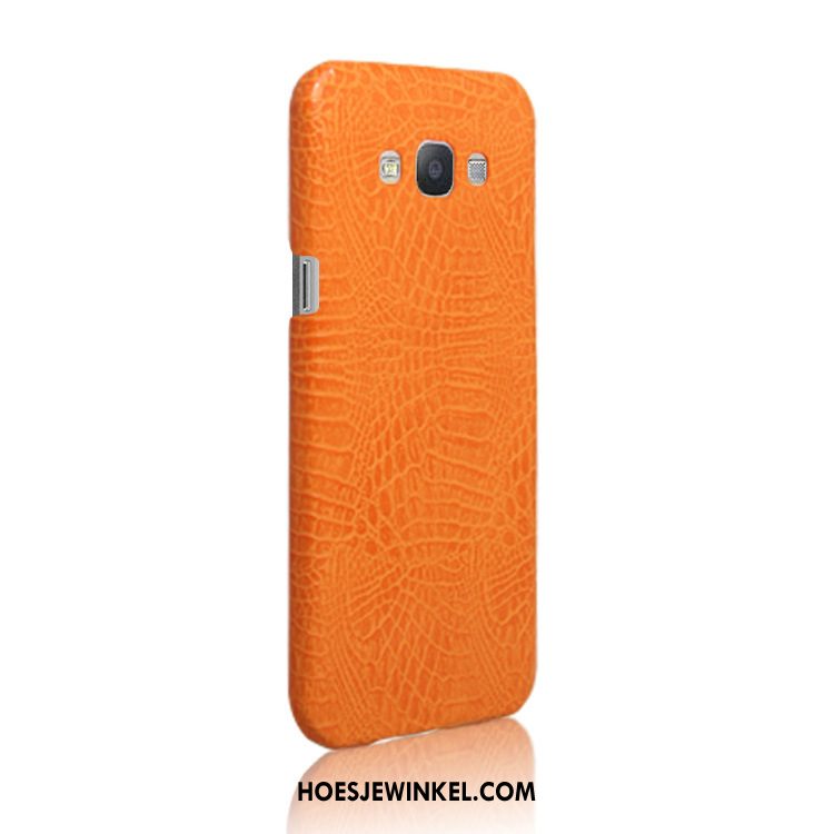 Samsung Galaxy A8 Hoesje Rood Anti-fall Leren Etui, Samsung Galaxy A8 Hoesje Bescherming Hard