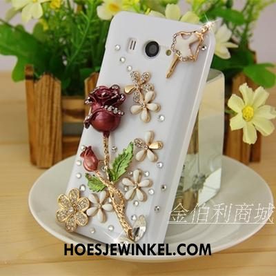 Samsung Galaxy A8 Hoesje Ster Hard Met Strass, Samsung Galaxy A8 Hoesje Bescherming Mobiele Telefoon