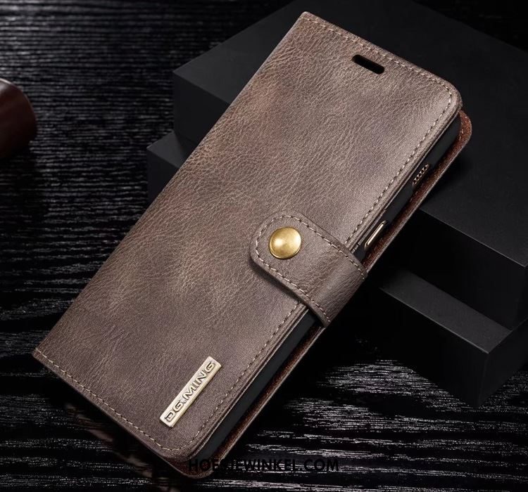 Samsung Galaxy A8 Hoesje Ster Leren Etui Vintage, Samsung Galaxy A8 Hoesje Folio Bescherming