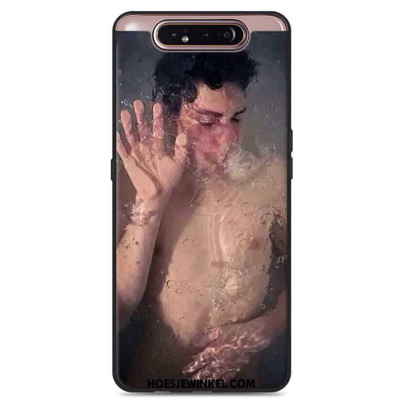 Samsung Galaxy A80 Hoesje Hoes Mobiele Telefoon Grijs, Samsung Galaxy A80 Hoesje Ster Lovers