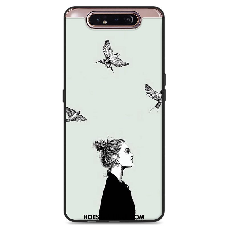 Samsung Galaxy A80 Hoesje Hoes Mobiele Telefoon Grijs, Samsung Galaxy A80 Hoesje Ster Lovers