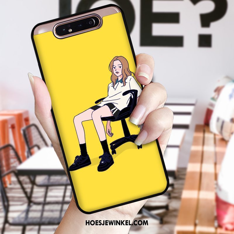 Samsung Galaxy A80 Hoesje Lovers Bescherming Hoes, Samsung Galaxy A80 Hoesje Ster Zacht