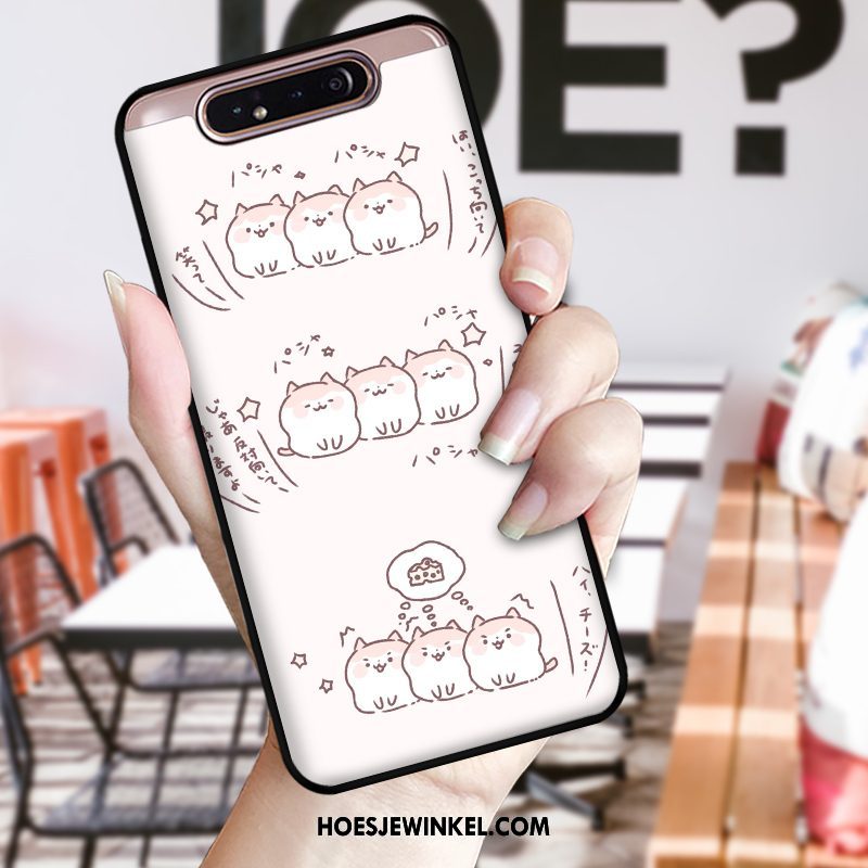 Samsung Galaxy A80 Hoesje Lovers Bescherming Hoes, Samsung Galaxy A80 Hoesje Ster Zacht