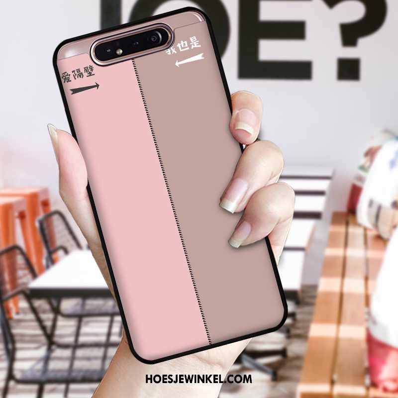 Samsung Galaxy A80 Hoesje Lovers Bescherming Hoes, Samsung Galaxy A80 Hoesje Ster Zacht