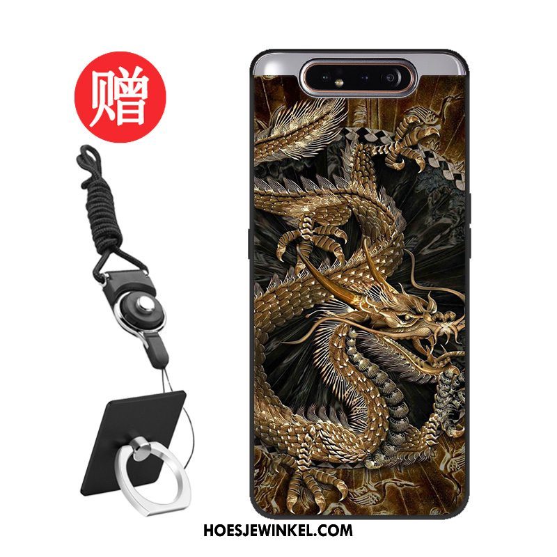 Samsung Galaxy A80 Hoesje Patroon Rood Hoes, Samsung Galaxy A80 Hoesje Mobiele Telefoon Bescherming