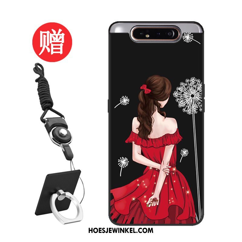Samsung Galaxy A80 Hoesje Patroon Rood Hoes, Samsung Galaxy A80 Hoesje Mobiele Telefoon Bescherming