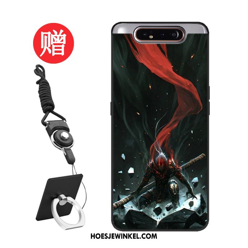 Samsung Galaxy A80 Hoesje Patroon Rood Hoes, Samsung Galaxy A80 Hoesje Mobiele Telefoon Bescherming