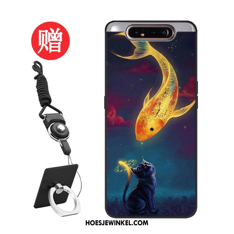 Samsung Galaxy A80 Hoesje Patroon Rood Hoes, Samsung Galaxy A80 Hoesje Mobiele Telefoon Bescherming