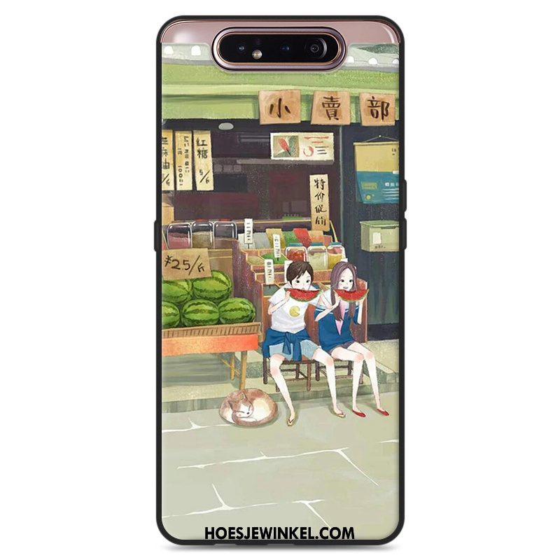 Samsung Galaxy A80 Hoesje Siliconen Kunst Hanger, Samsung Galaxy A80 Hoesje Wind Mobiele Telefoon