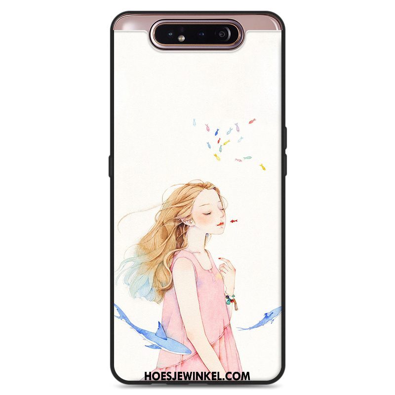 Samsung Galaxy A80 Hoesje Siliconen Kunst Hanger, Samsung Galaxy A80 Hoesje Wind Mobiele Telefoon