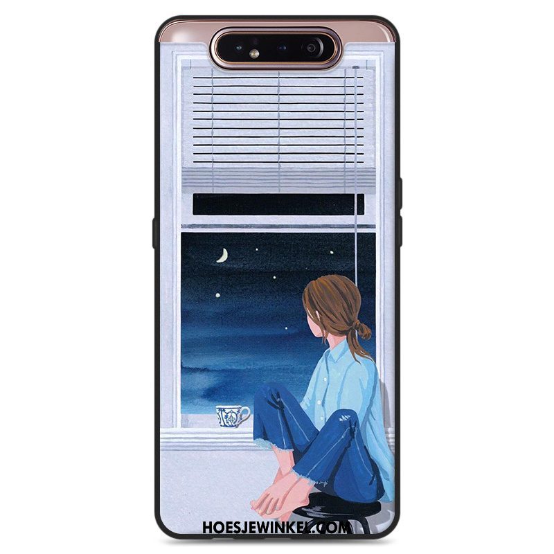 Samsung Galaxy A80 Hoesje Siliconen Kunst Hanger, Samsung Galaxy A80 Hoesje Wind Mobiele Telefoon