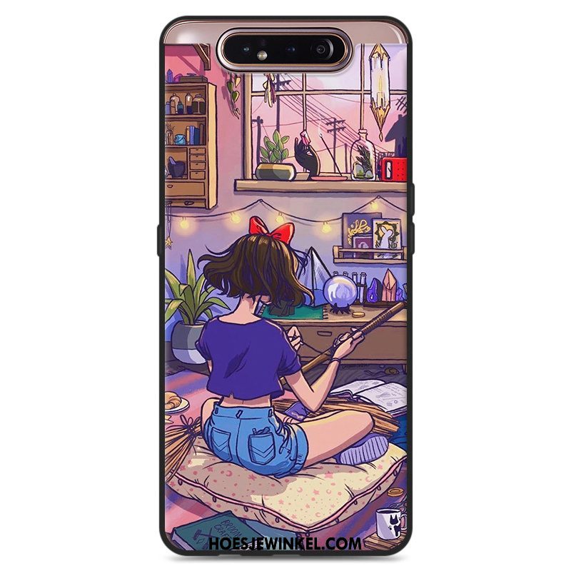 Samsung Galaxy A80 Hoesje Siliconen Kunst Hanger, Samsung Galaxy A80 Hoesje Wind Mobiele Telefoon