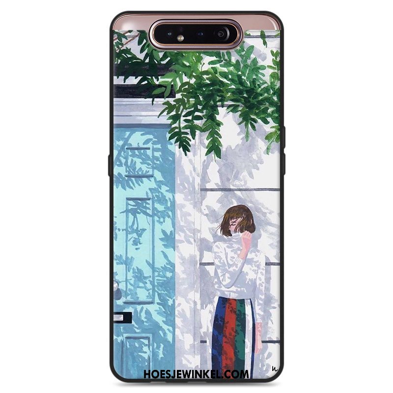 Samsung Galaxy A80 Hoesje Siliconen Kunst Hanger, Samsung Galaxy A80 Hoesje Wind Mobiele Telefoon