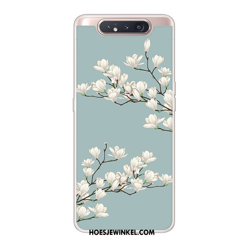 Samsung Galaxy A80 Hoesje Ster Hoes Bescherming, Samsung Galaxy A80 Hoesje Scheppend Wit