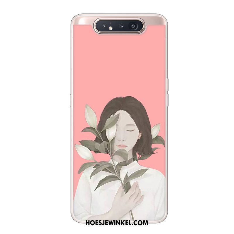 Samsung Galaxy A80 Hoesje Ster Hoes Bescherming, Samsung Galaxy A80 Hoesje Scheppend Wit