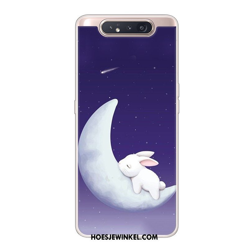 Samsung Galaxy A80 Hoesje Ster Hoes Bescherming, Samsung Galaxy A80 Hoesje Scheppend Wit