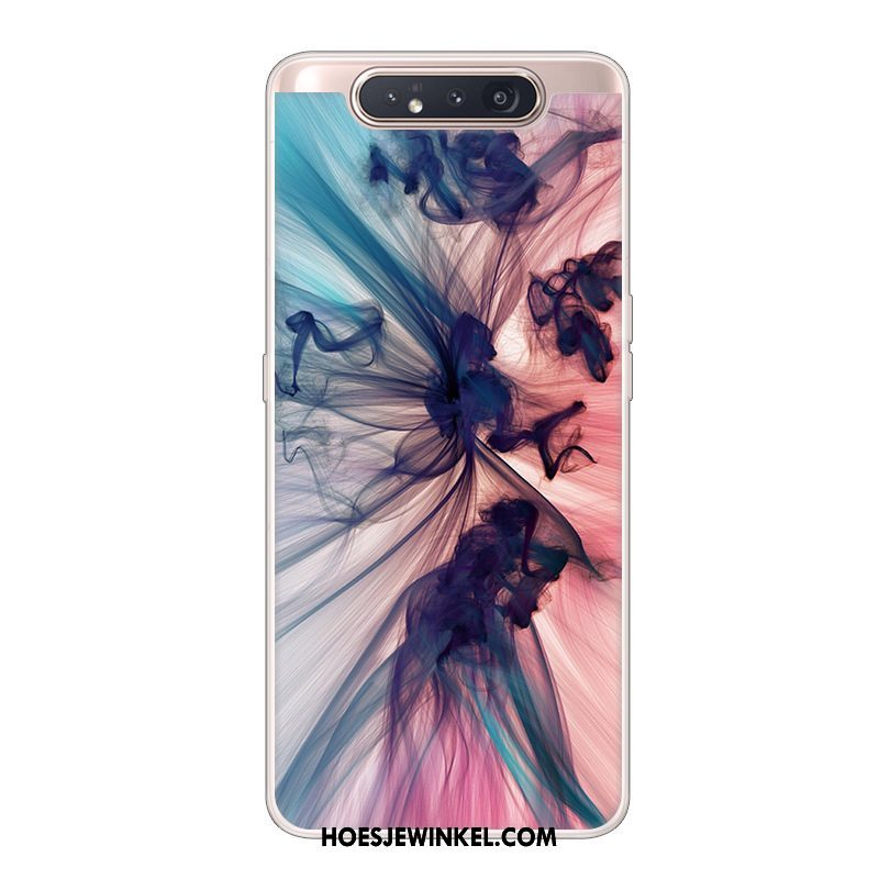 Samsung Galaxy A80 Hoesje Ster Hoes Bescherming, Samsung Galaxy A80 Hoesje Scheppend Wit