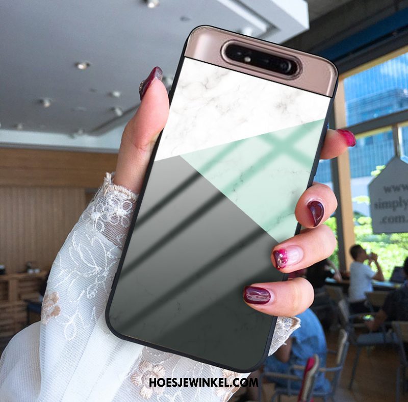 Samsung Galaxy A80 Hoesje Zacht Mobiele Telefoon Eenvoudige, Samsung Galaxy A80 Hoesje Glas Groen