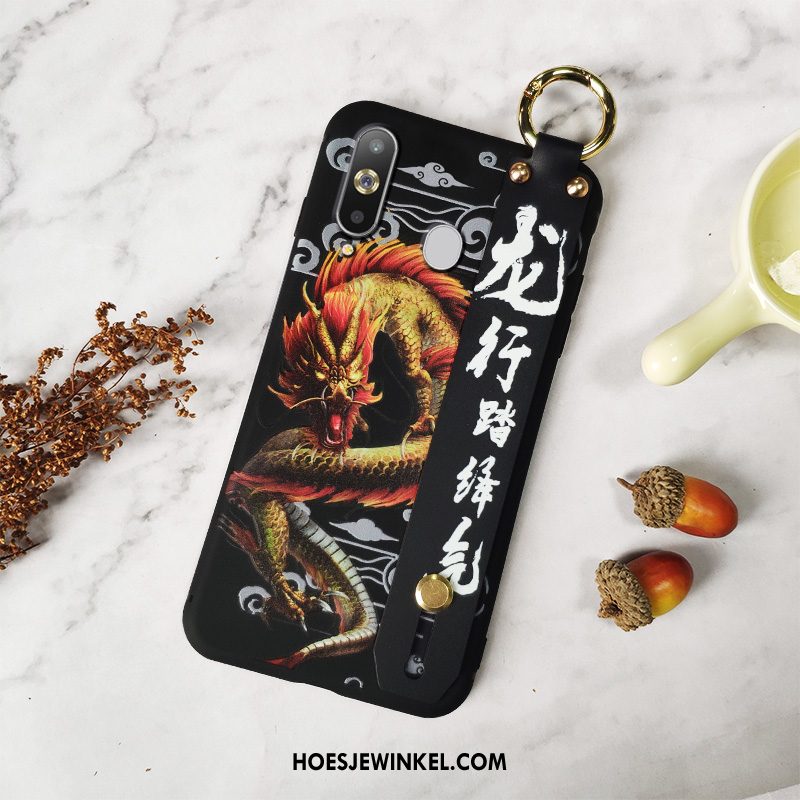 Samsung Galaxy A8s Hoesje Chinese Stijl Schrobben Trendy Merk, Samsung Galaxy A8s Hoesje Mobiele Telefoon Zacht