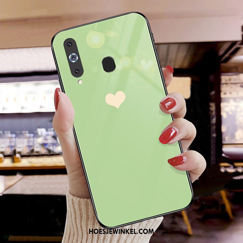 Samsung Galaxy A8s Hoesje Glas Ster Mini, Samsung Galaxy A8s Hoesje Hoes Liefde