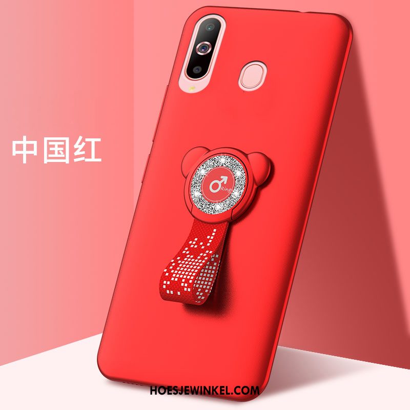 Samsung Galaxy A8s Hoesje Hoes Spotprent Zwart, Samsung Galaxy A8s Hoesje Mobiele Telefoon Anti-fall