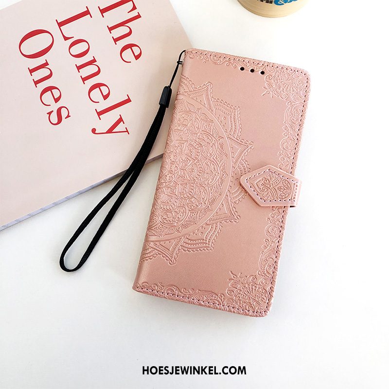 Samsung Galaxy A8s Hoesje Leren Etui Mobiele Telefoon Hoes, Samsung Galaxy A8s Hoesje All Inclusive Patroon