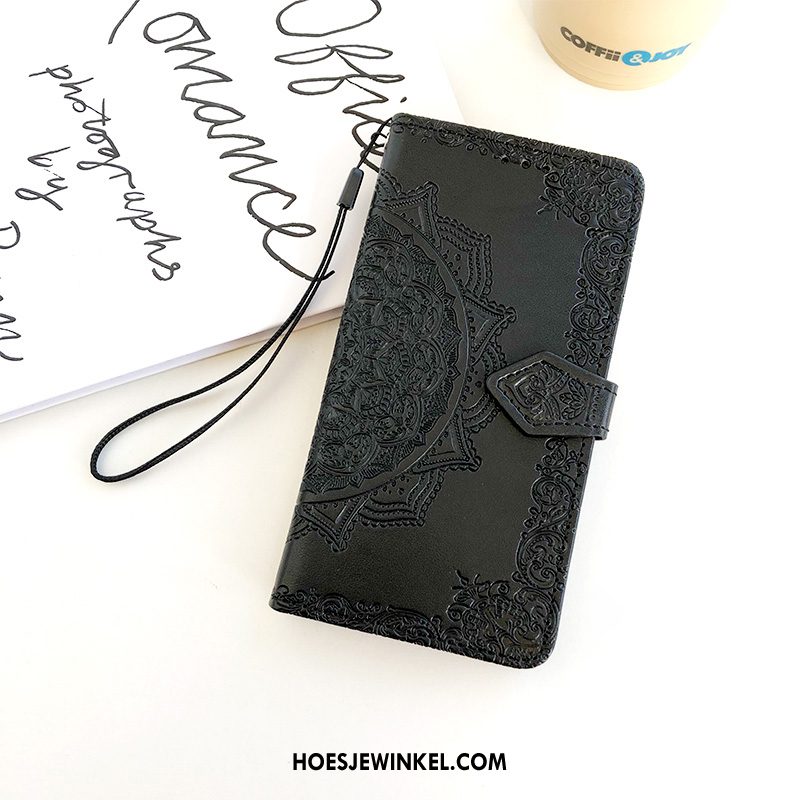 Samsung Galaxy A8s Hoesje Leren Etui Mobiele Telefoon Hoes, Samsung Galaxy A8s Hoesje All Inclusive Patroon