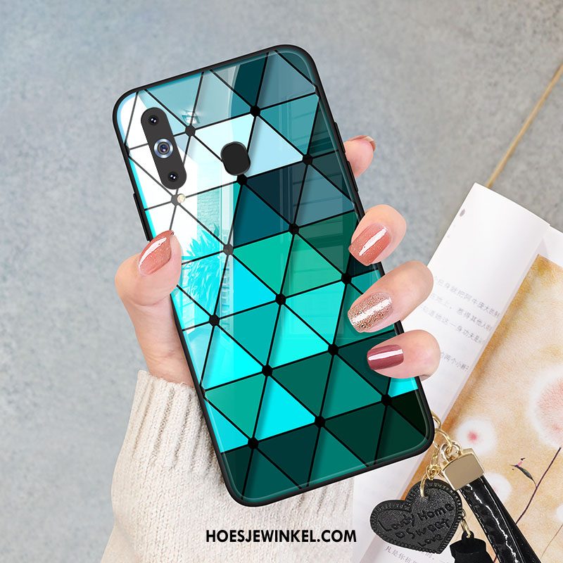 Samsung Galaxy A8s Hoesje Mobiele Telefoon Bescherming Anti-fall, Samsung Galaxy A8s Hoesje Ruit Hoes