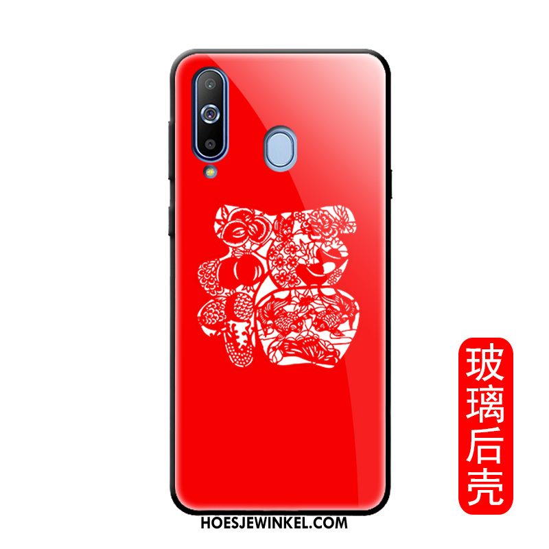 Samsung Galaxy A8s Hoesje Nieuw Mobiele Telefoon Trendy Merk, Samsung Galaxy A8s Hoesje Rood Chinese Stijl