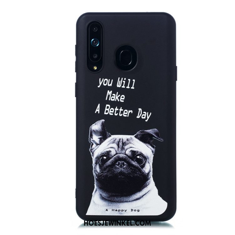 Samsung Galaxy A8s Hoesje Schrobben Dun Hoes, Samsung Galaxy A8s Hoesje Hanger Zacht