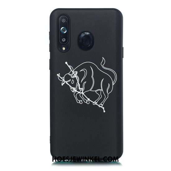 Samsung Galaxy A8s Hoesje Schrobben Dun Hoes, Samsung Galaxy A8s Hoesje Hanger Zacht