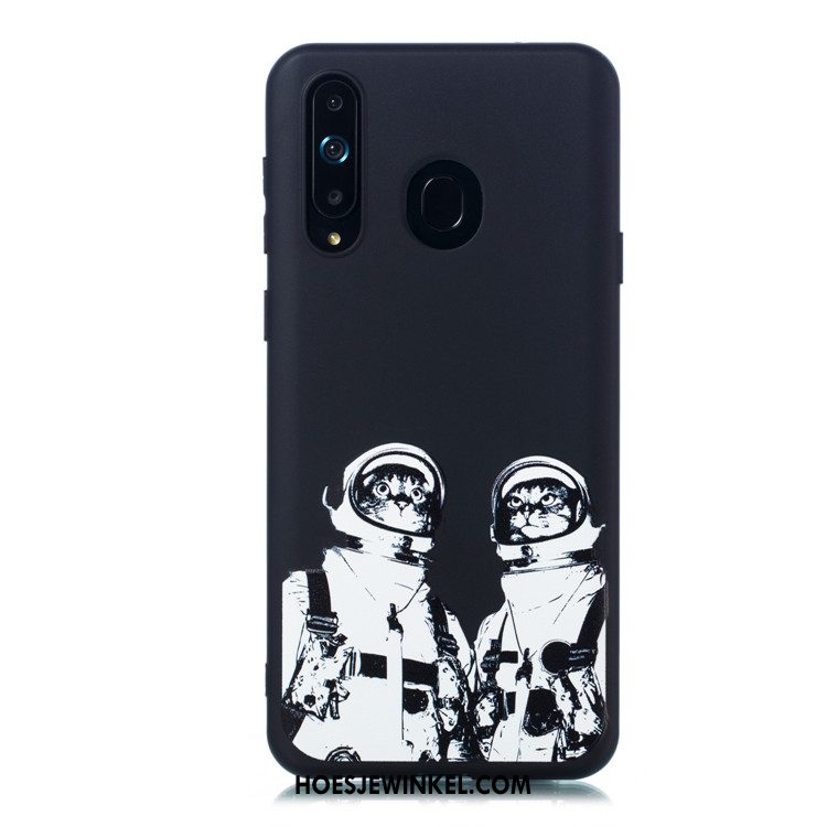 Samsung Galaxy A8s Hoesje Schrobben Dun Hoes, Samsung Galaxy A8s Hoesje Hanger Zacht