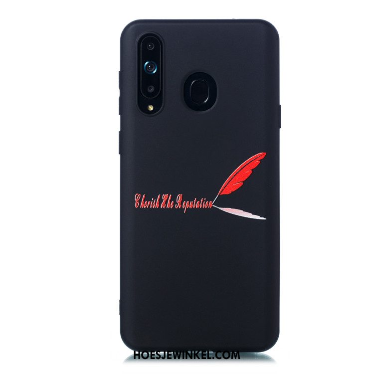 Samsung Galaxy A8s Hoesje Schrobben Dun Hoes, Samsung Galaxy A8s Hoesje Hanger Zacht