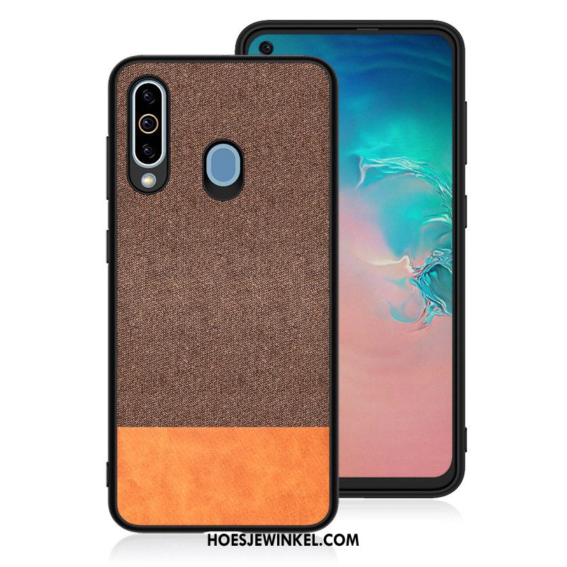 Samsung Galaxy A8s Hoesje Verbinding Hard Anti-fall, Samsung Galaxy A8s Hoesje Mobiele Telefoon Doek Braun Braun