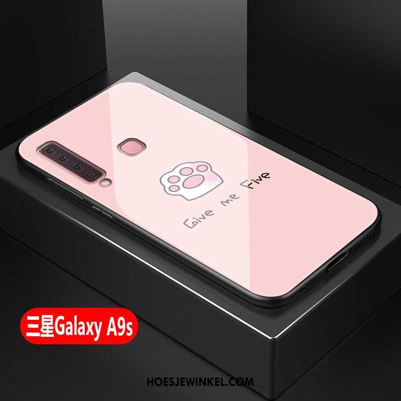 Samsung Galaxy A9 2018 Hoesje All Inclusive Glas Persoonlijk, Samsung Galaxy A9 2018 Hoesje Net Red Ster