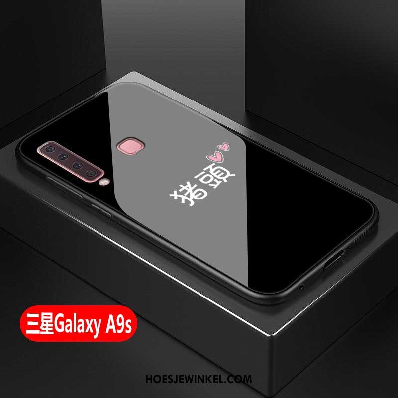 Samsung Galaxy A9 2018 Hoesje All Inclusive Glas Persoonlijk, Samsung Galaxy A9 2018 Hoesje Net Red Ster