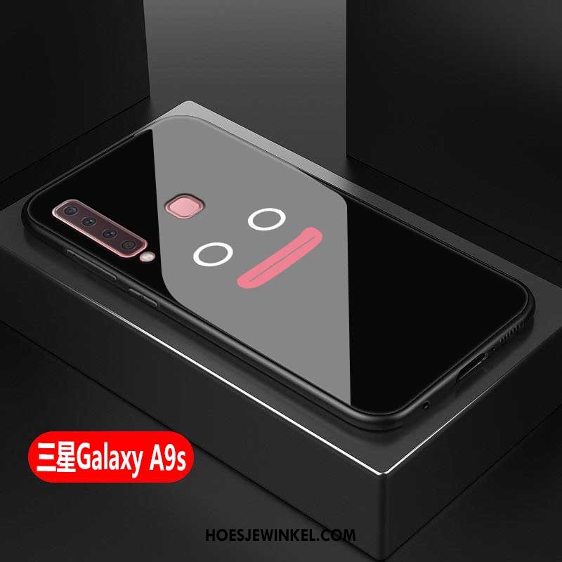 Samsung Galaxy A9 2018 Hoesje All Inclusive Glas Persoonlijk, Samsung Galaxy A9 2018 Hoesje Net Red Ster