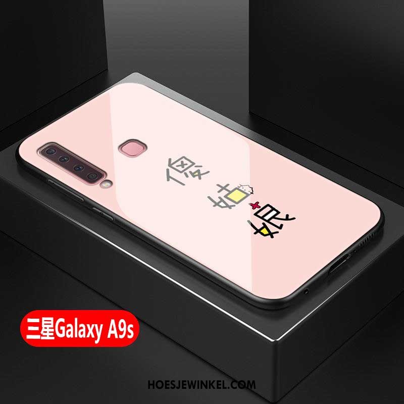 Samsung Galaxy A9 2018 Hoesje All Inclusive Glas Persoonlijk, Samsung Galaxy A9 2018 Hoesje Net Red Ster