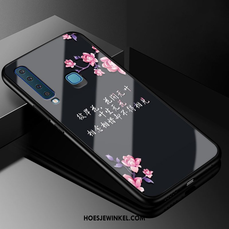 Samsung Galaxy A9 2018 Hoesje Blauw Spotprent All Inclusive, Samsung Galaxy A9 2018 Hoesje Mobiele Telefoon Glas