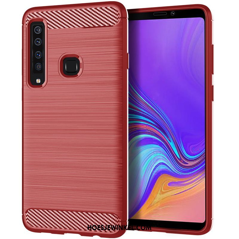 Samsung Galaxy A9 2018 Hoesje Blauw Ster Mobiele Telefoon, Samsung Galaxy A9 2018 Hoesje Zacht Zijde