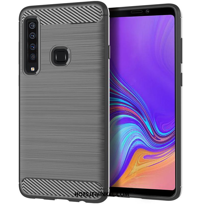 Samsung Galaxy A9 2018 Hoesje Blauw Ster Mobiele Telefoon, Samsung Galaxy A9 2018 Hoesje Zacht Zijde