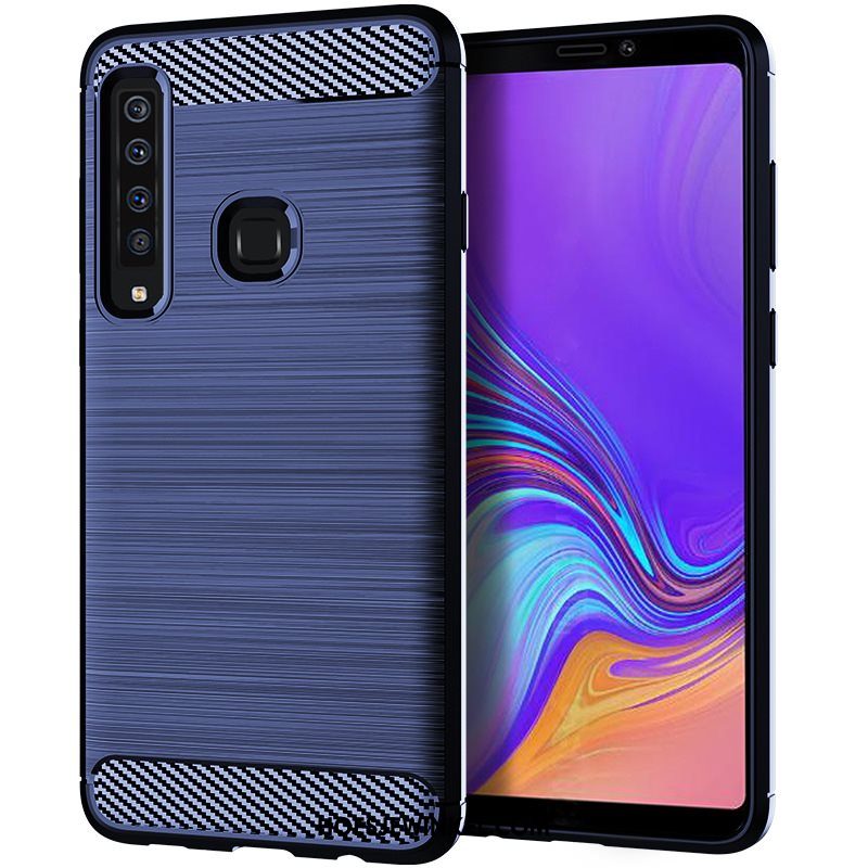 Samsung Galaxy A9 2018 Hoesje Blauw Ster Mobiele Telefoon, Samsung Galaxy A9 2018 Hoesje Zacht Zijde