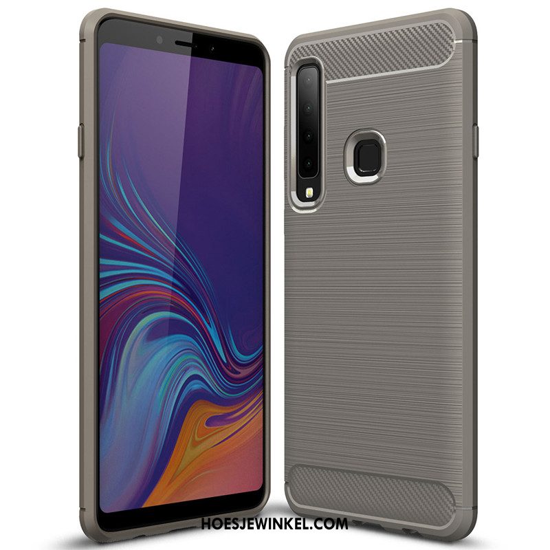 Samsung Galaxy A9 2018 Hoesje Eenvoudige Zwart Mobiele Telefoon, Samsung Galaxy A9 2018 Hoesje Nieuw Fiber