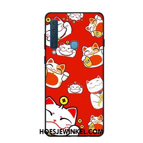 Samsung Galaxy A9 2018 Hoesje Kleur Rijkdom Zacht, Samsung Galaxy A9 2018 Hoesje Kat Hoes