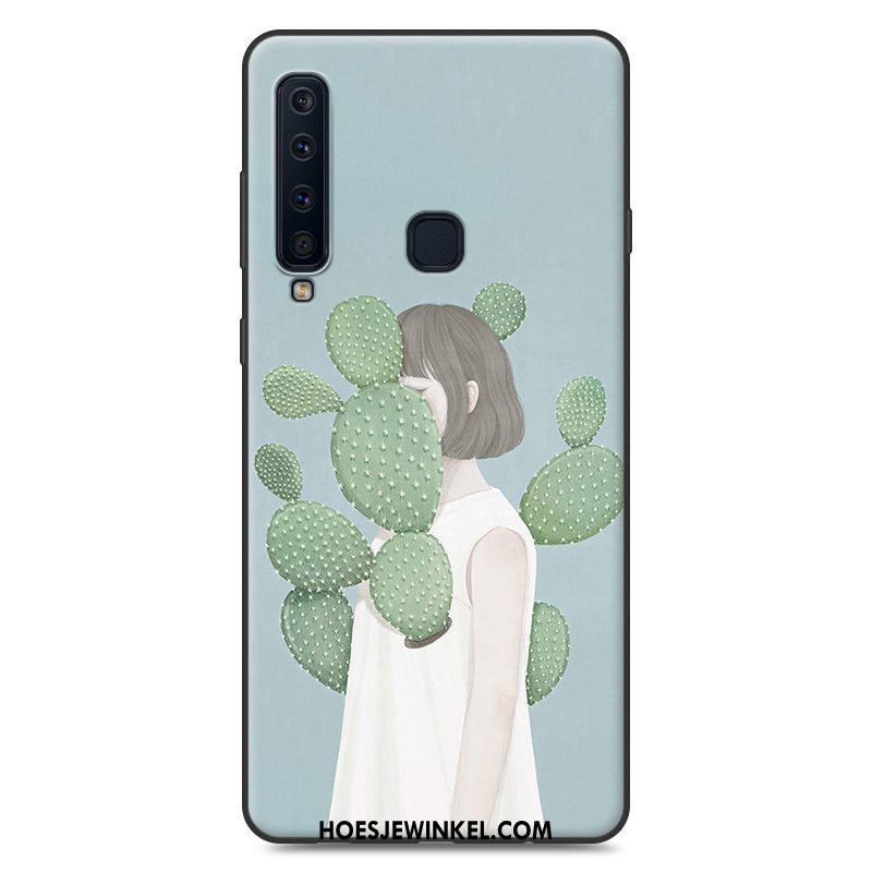 Samsung Galaxy A9 2018 Hoesje Siliconen Ster Blauw, Samsung Galaxy A9 2018 Hoesje Hoes Zacht