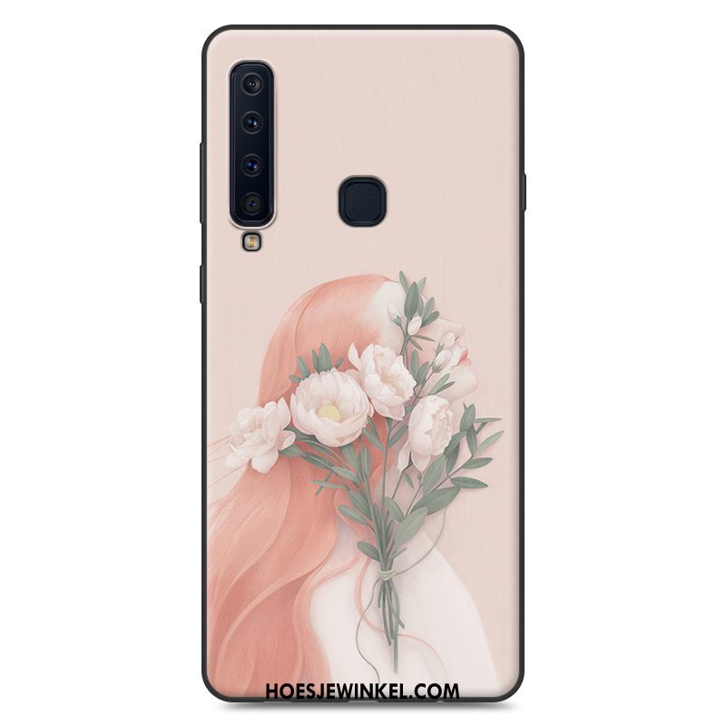 Samsung Galaxy A9 2018 Hoesje Siliconen Ster Blauw, Samsung Galaxy A9 2018 Hoesje Hoes Zacht