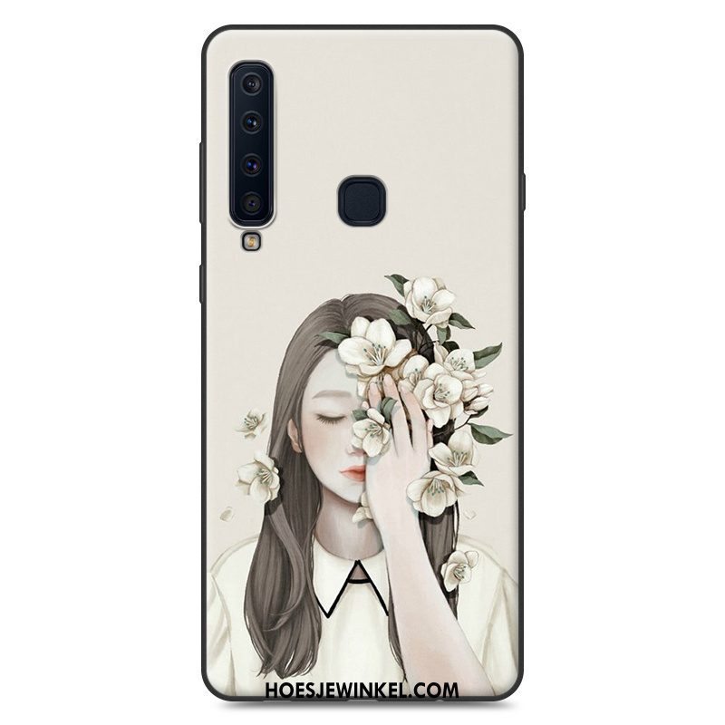 Samsung Galaxy A9 2018 Hoesje Siliconen Ster Blauw, Samsung Galaxy A9 2018 Hoesje Hoes Zacht