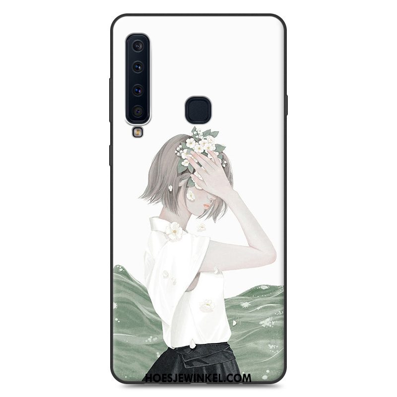 Samsung Galaxy A9 2018 Hoesje Siliconen Ster Blauw, Samsung Galaxy A9 2018 Hoesje Hoes Zacht