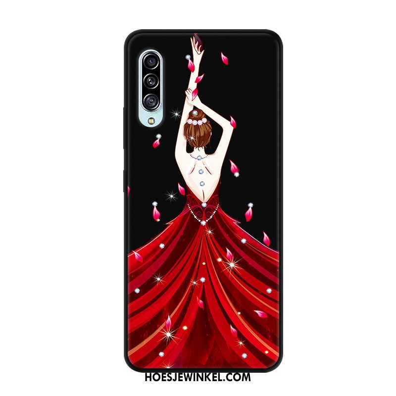 Samsung Galaxy A90 5g Hoesje Anti-fall Zwart Ster, Samsung Galaxy A90 5g Hoesje Mobiele Telefoon Pas