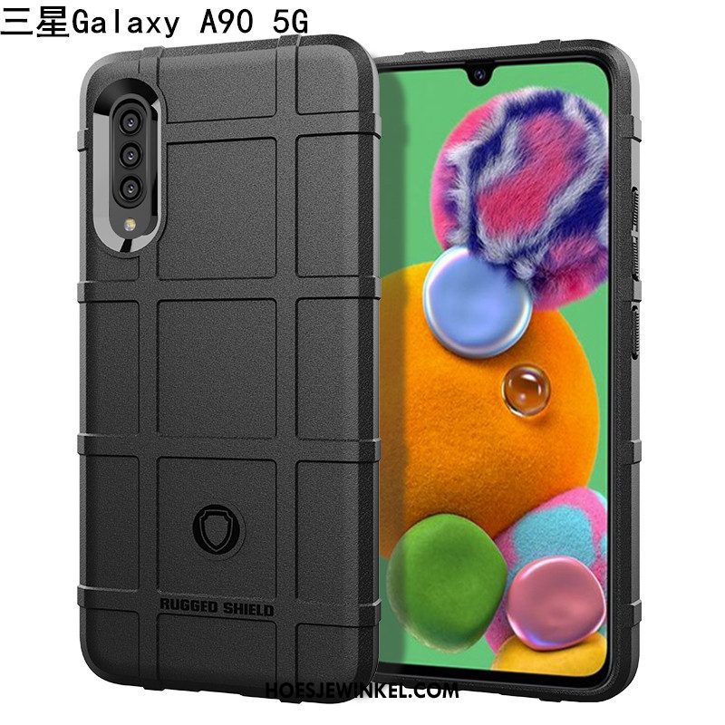 Samsung Galaxy A90 5g Hoesje Auto Scheppend Ster, Samsung Galaxy A90 5g Hoesje Nieuw Ring